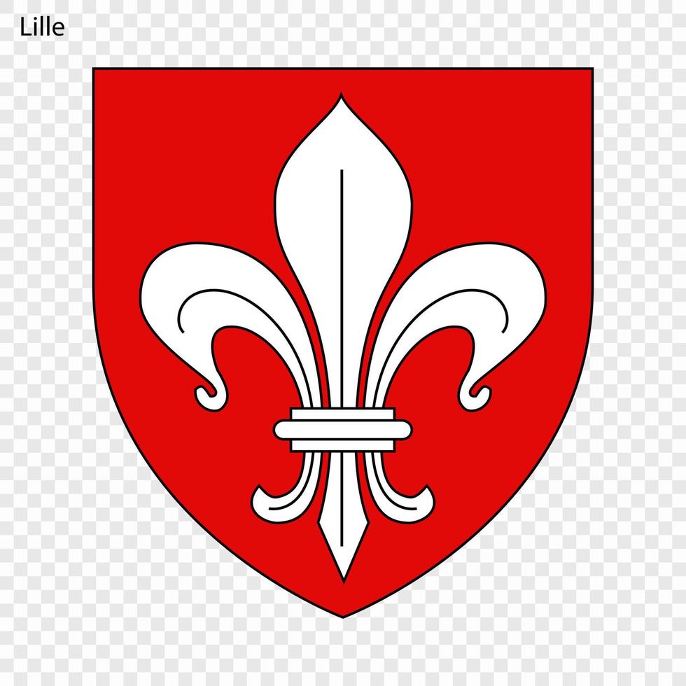 Emblem of Lille vector