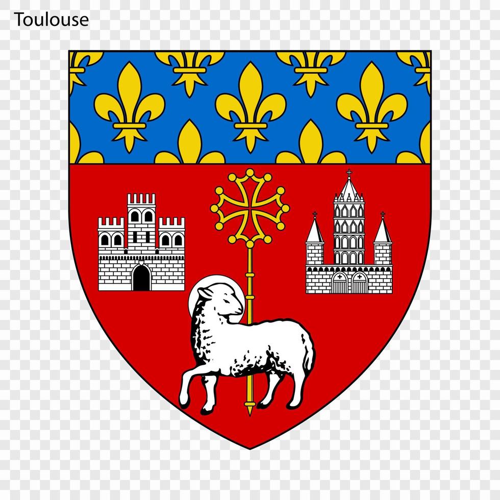Emblem of Toulouse. vector