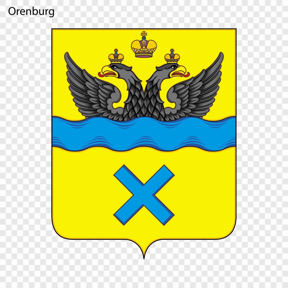 emblema de oremburgo. vector ilustración