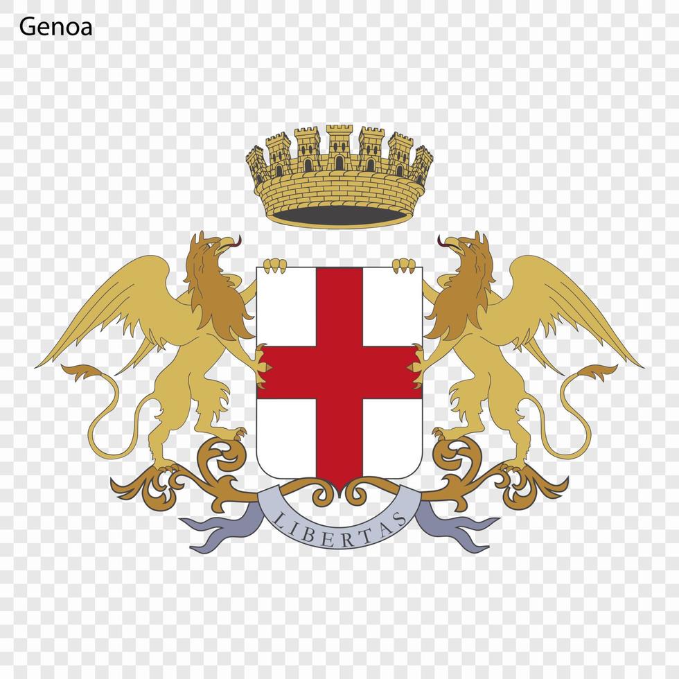 Emblem of Genoa vector