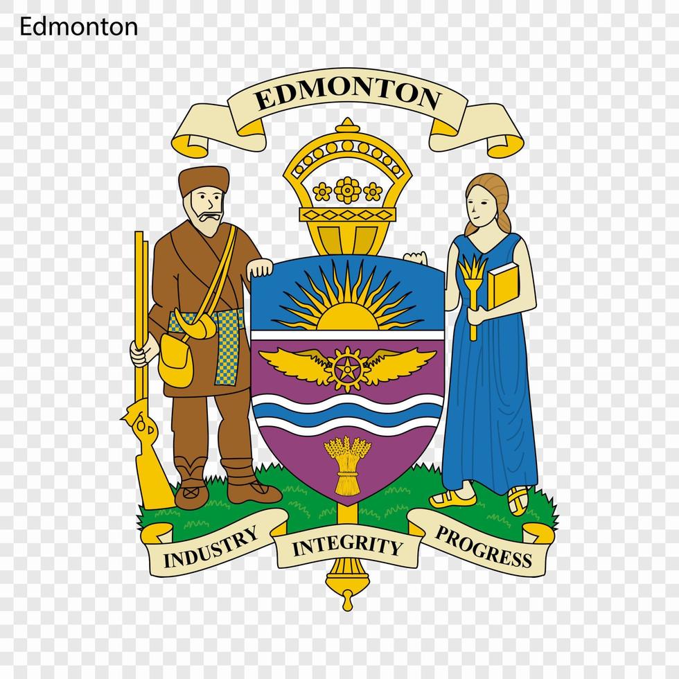 Emblem of Edmonton vector