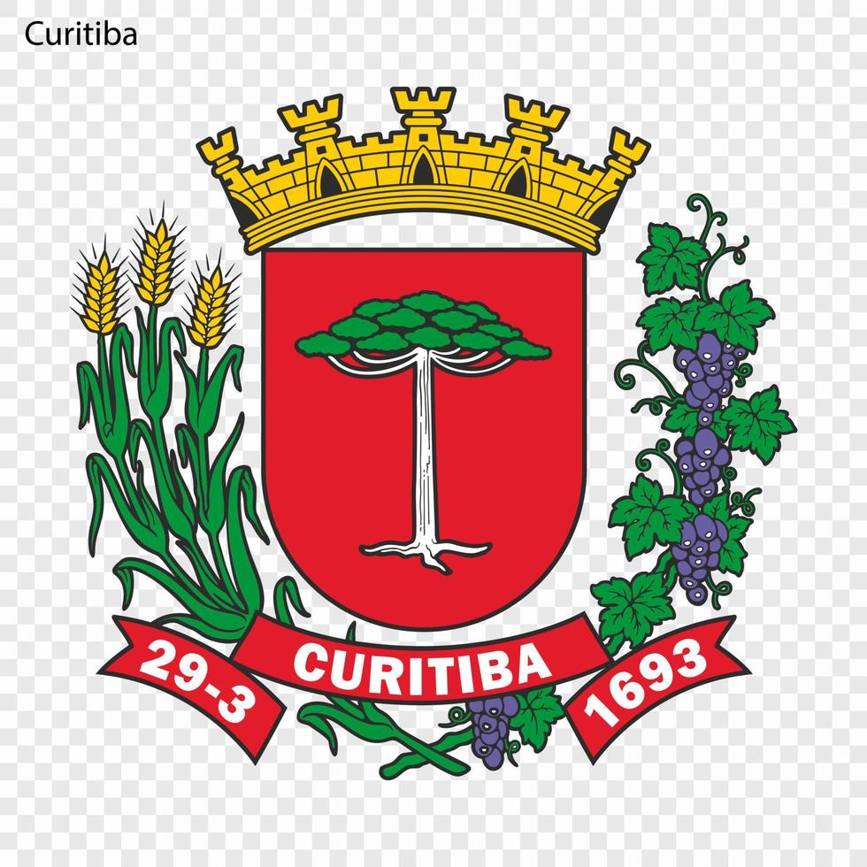Emblem of Curitiba vector