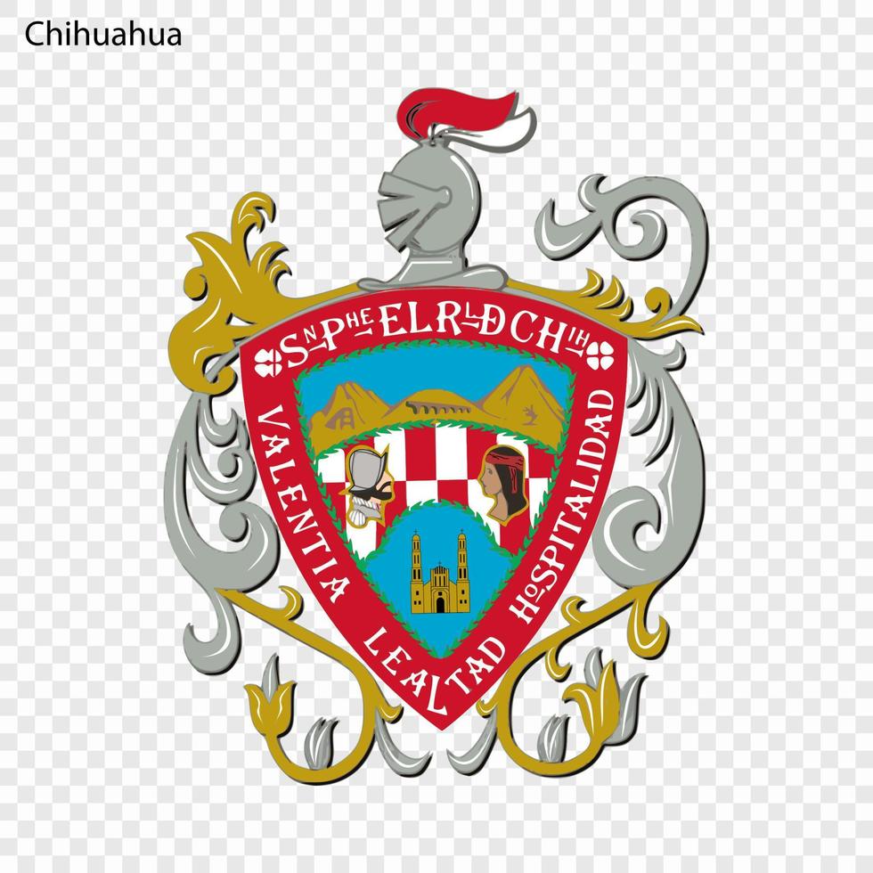 emblema de chihuahua vector