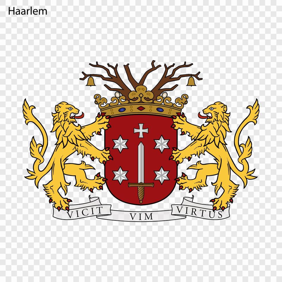 Emblem of Haarlem vector