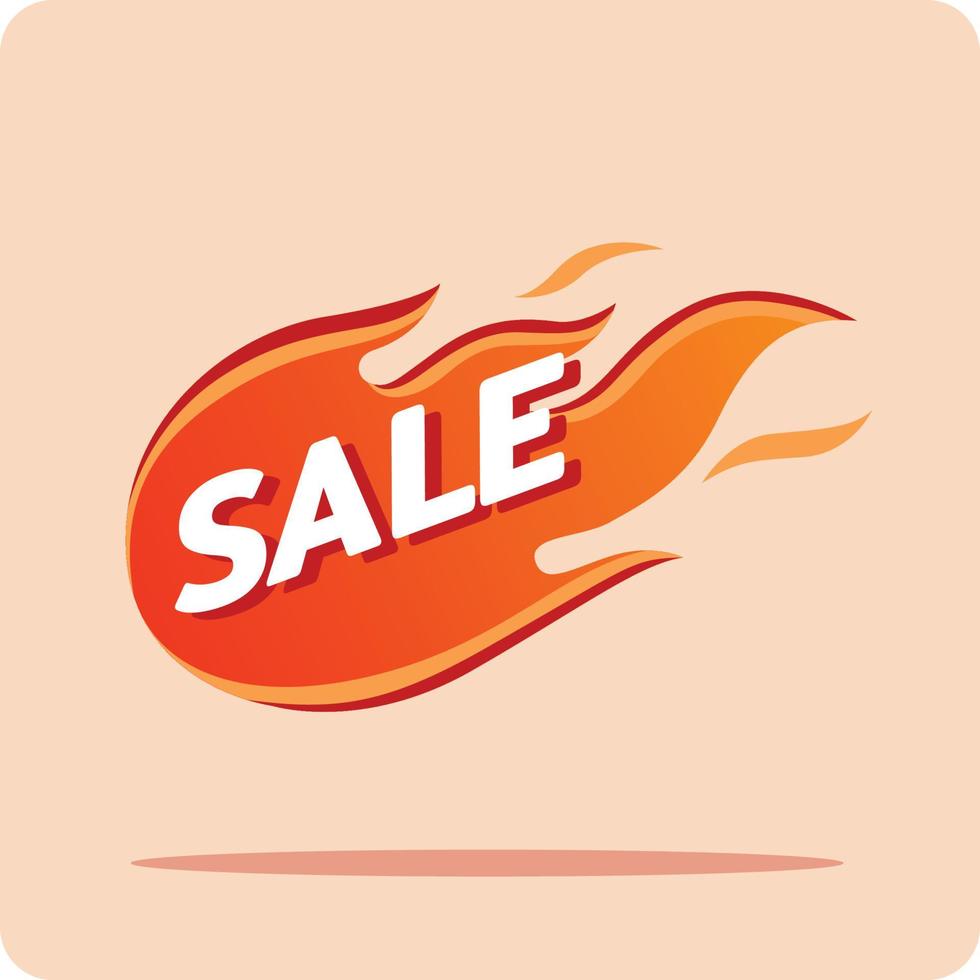 Hot sale price labels template designs with flame. vector