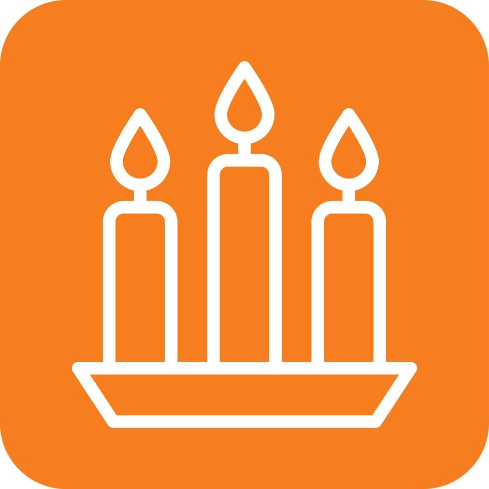 Candle Vector Icon Design Illustration