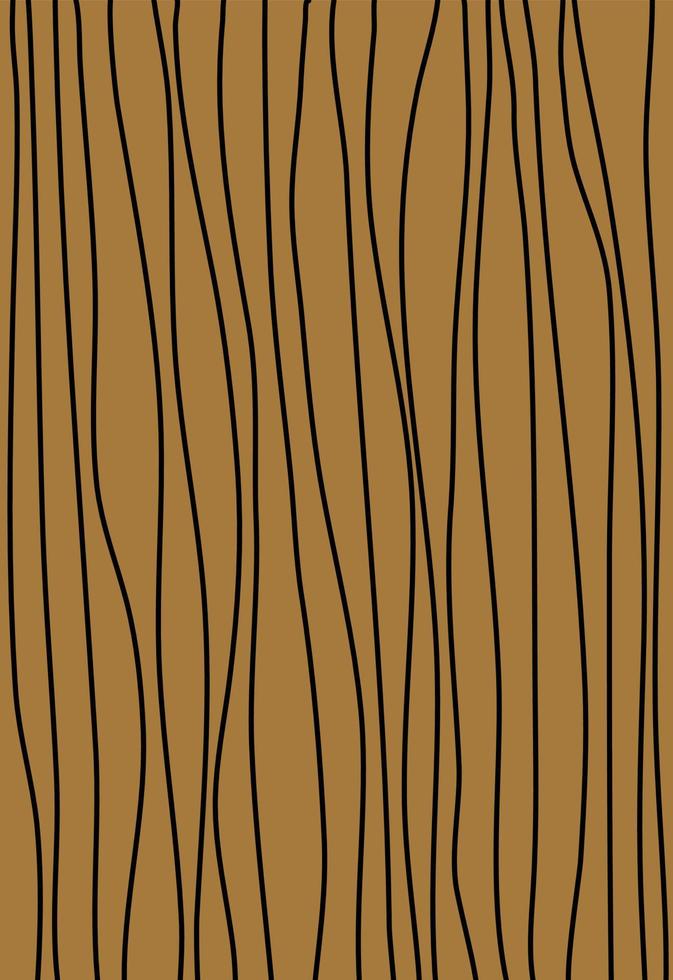 botanical abstract vector card illustration with black stripes on gold background