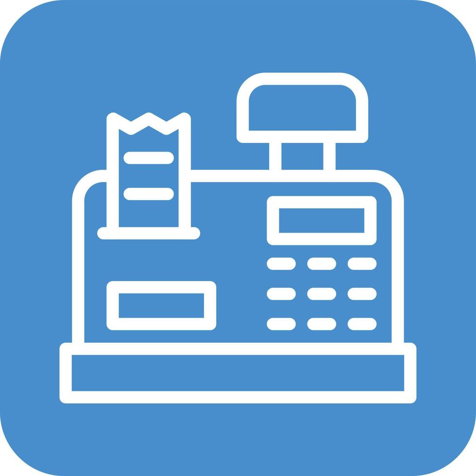 Cashier machine Vector Icon Design Illustration