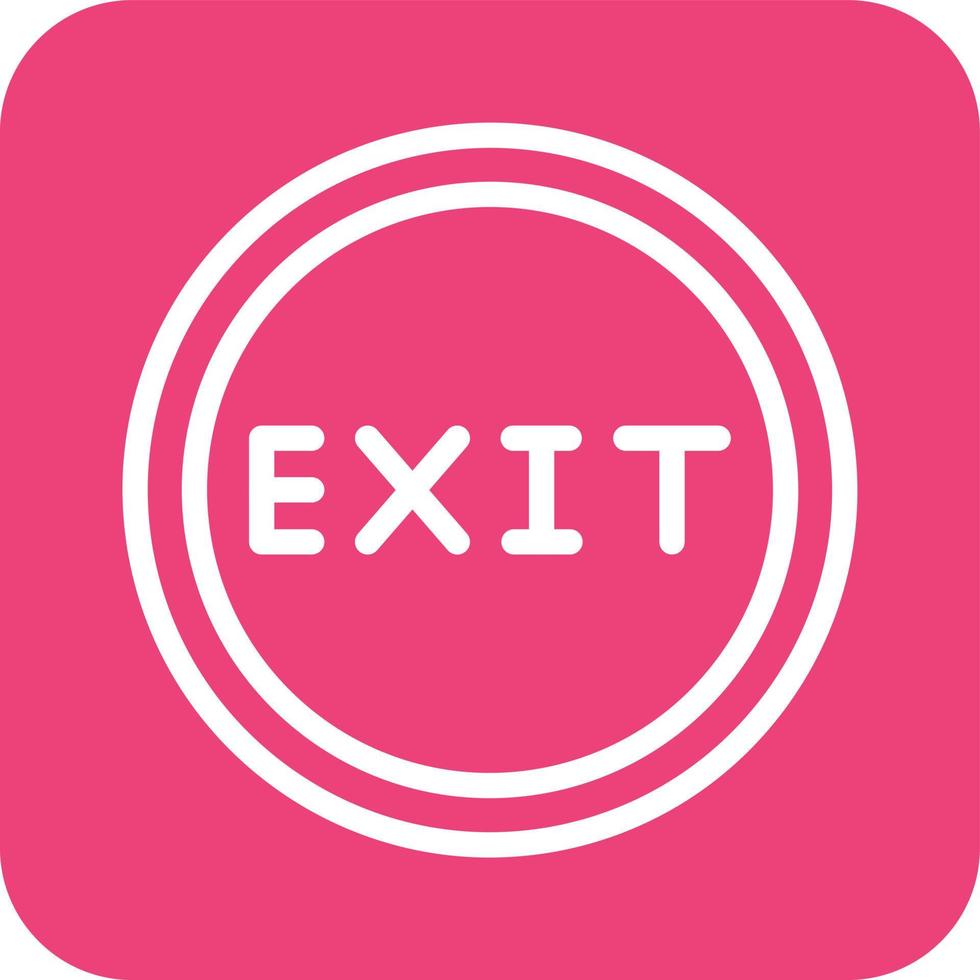 Exit Vector Icon Design Illustration