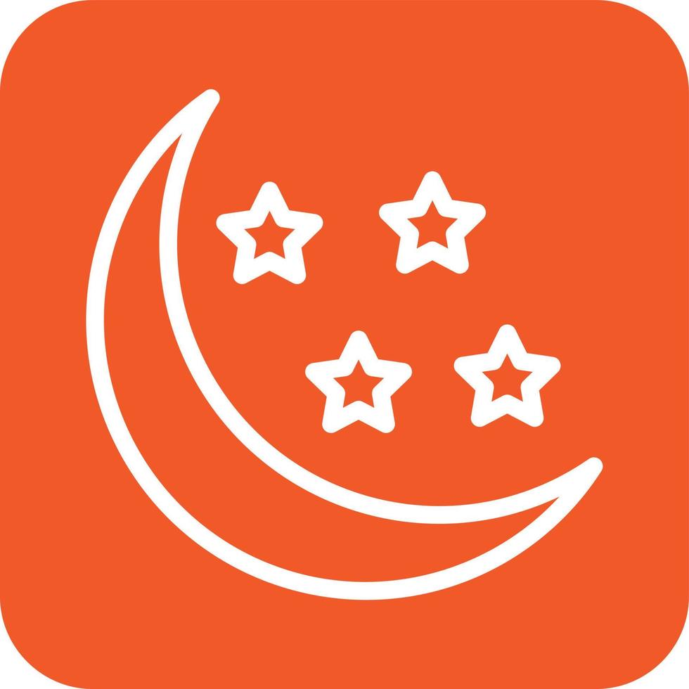 Half moon Vector Icon Design Illustration