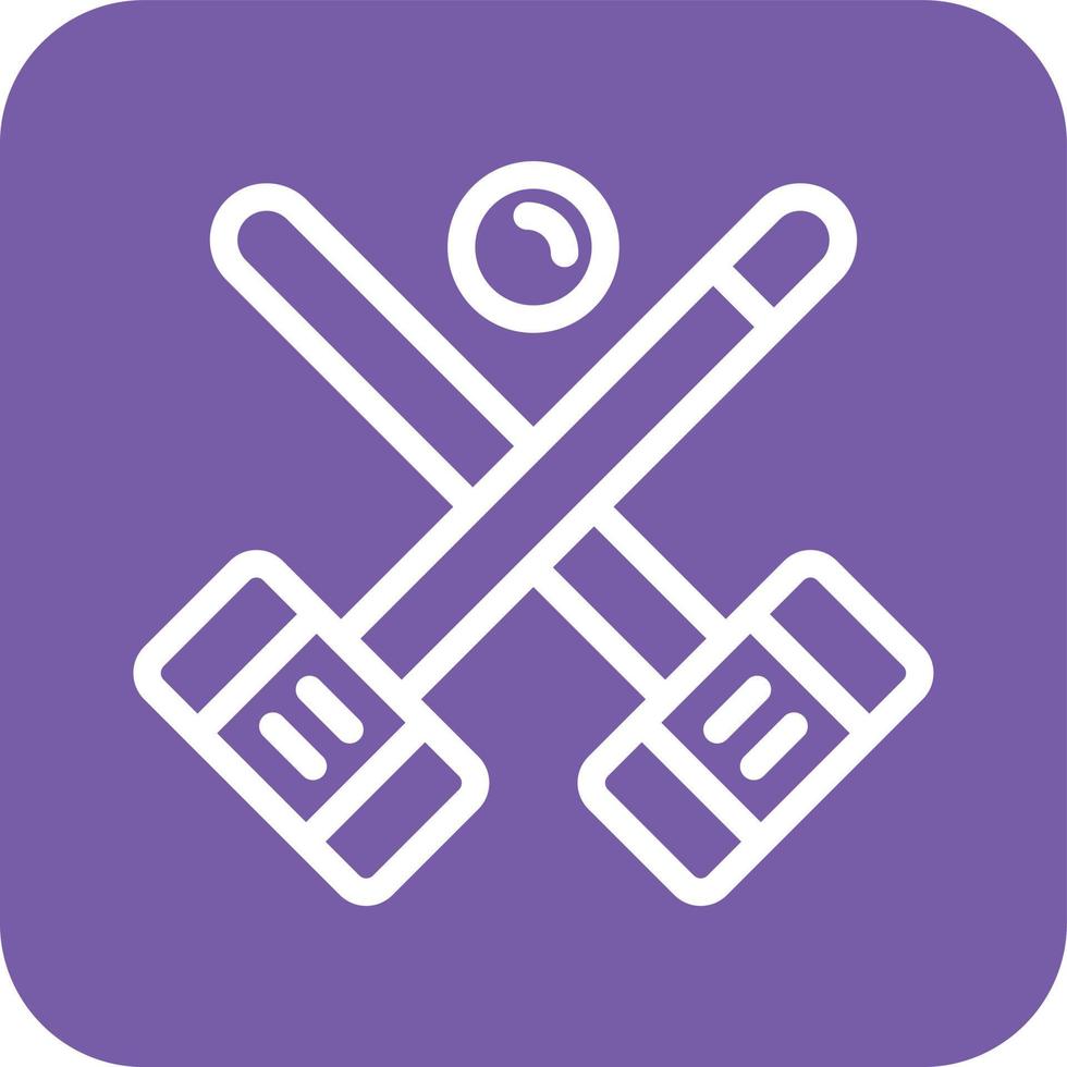 Croquet Vector Icon Design Illustration