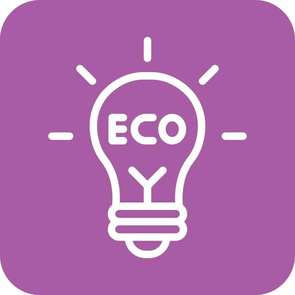 Eco light Vector Icon Design Illustration