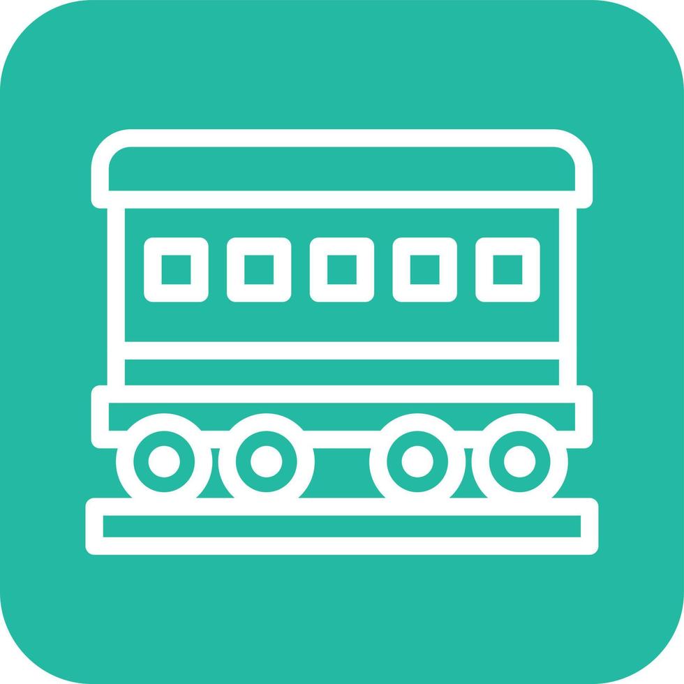 Wagon Vector Icon Design Illustration