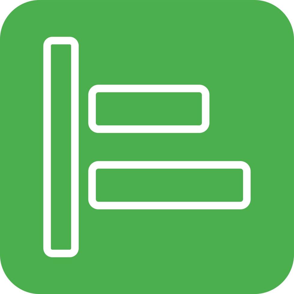 Left alignment Vector Icon Design Illustration
