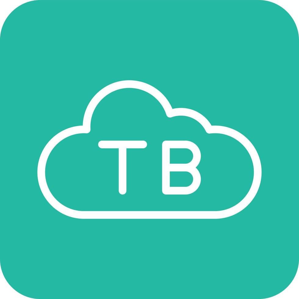 Tb cloud Vector Icon Design Illustration