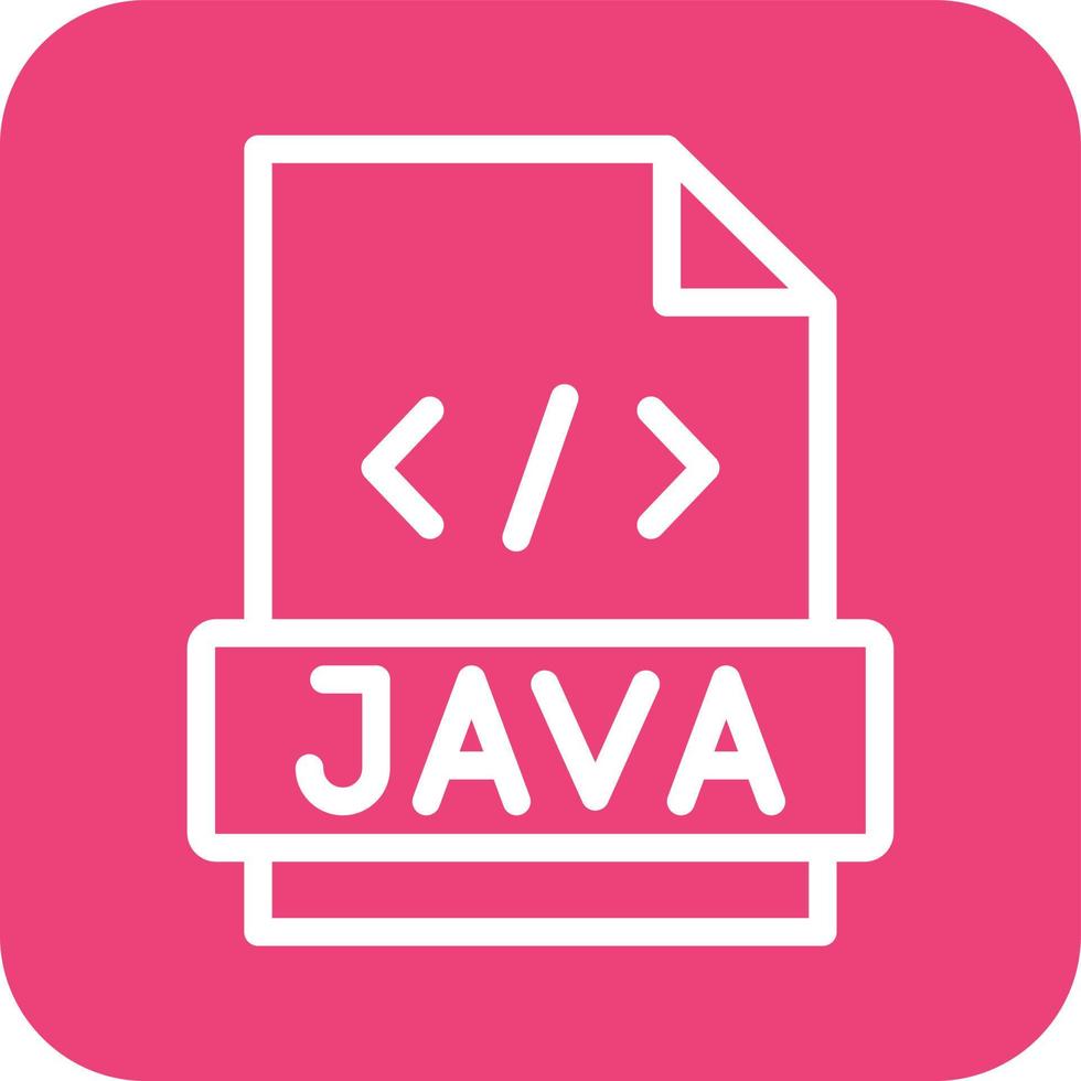 ilustración de diseño de icono de vector de java