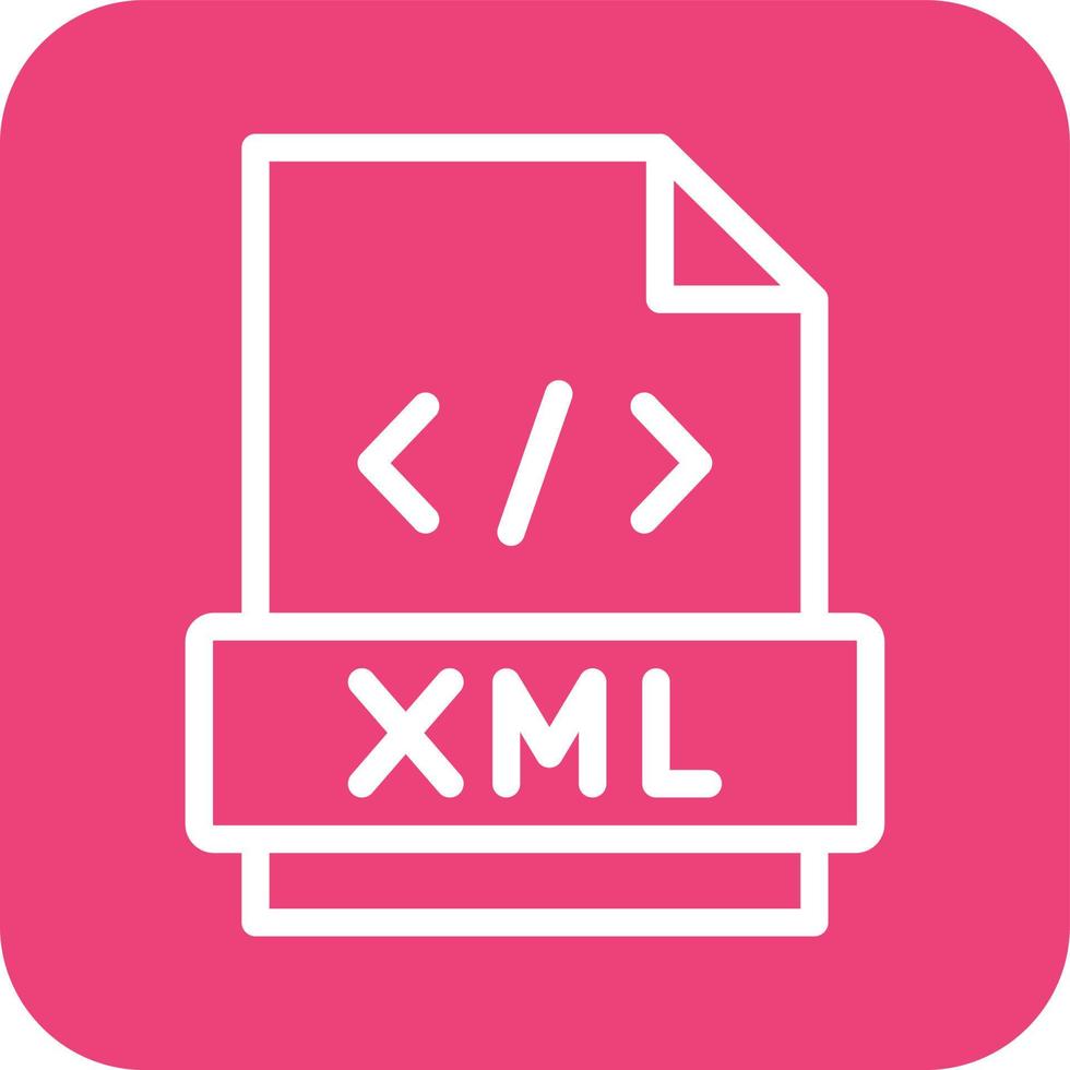 Xml Vector Icon Design Illustration
