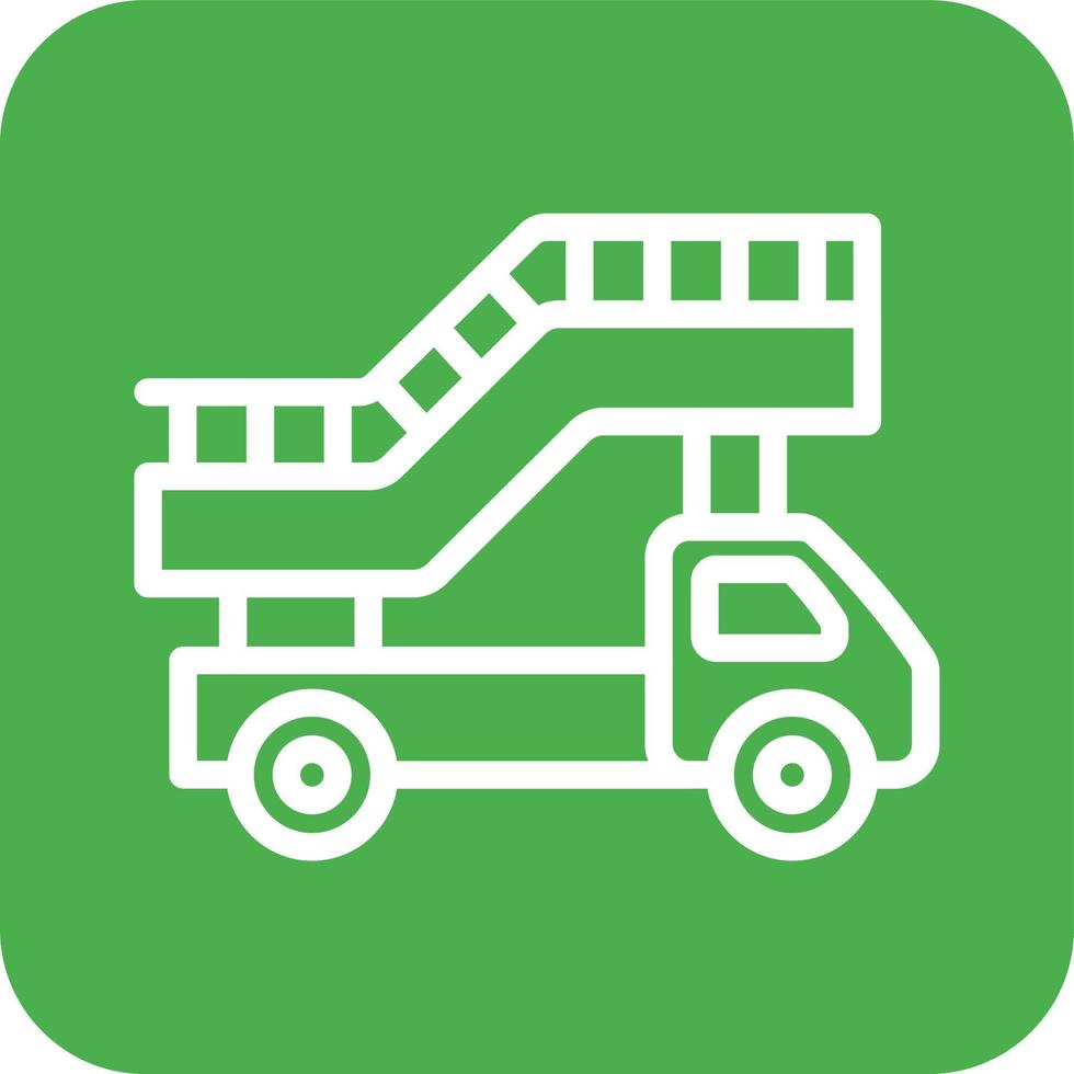 Ladder truck Vector Icon Design Illustration