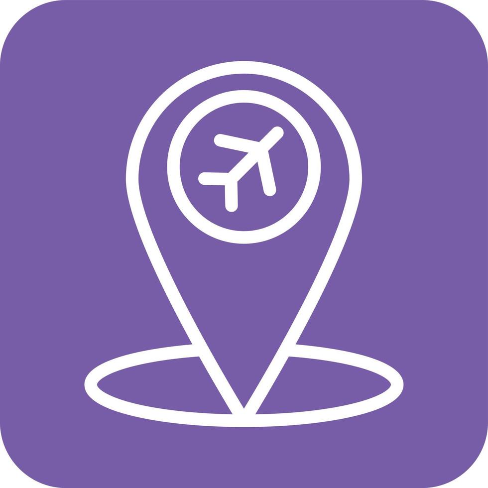 Airport location Vector Icon Design Illustration