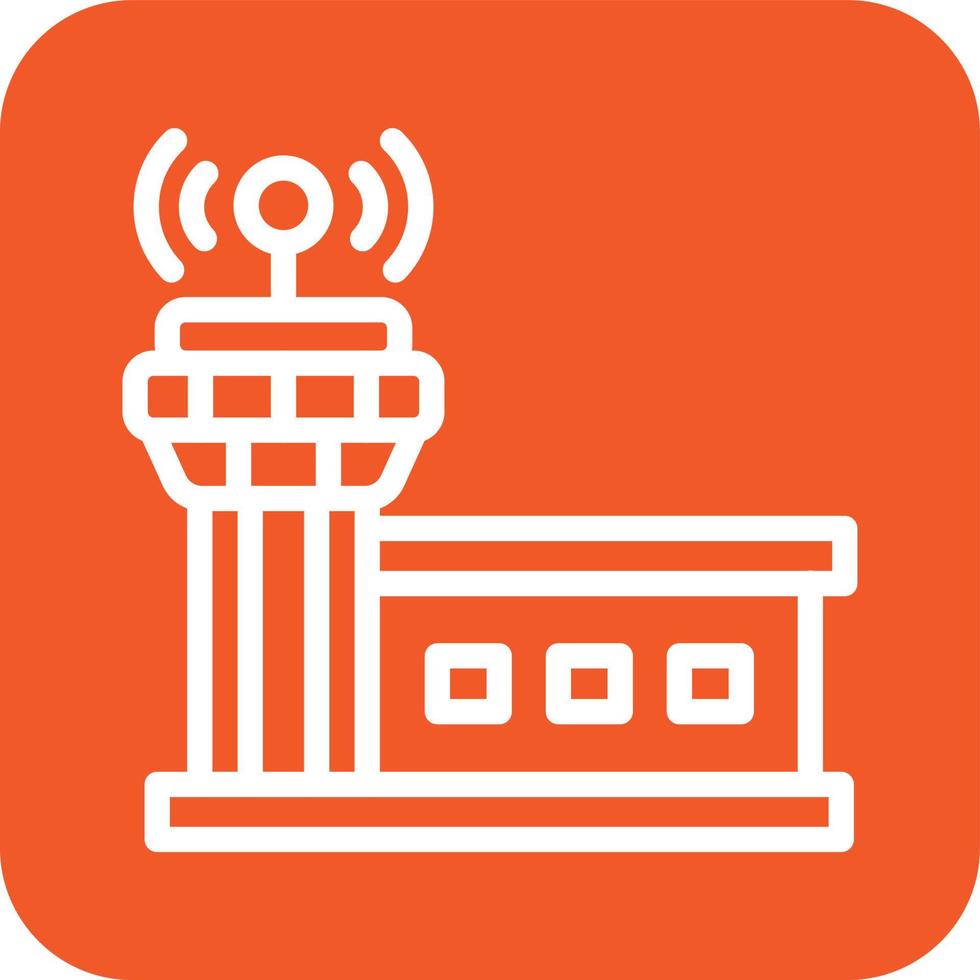 Control tower Vector Icon Design Illustration