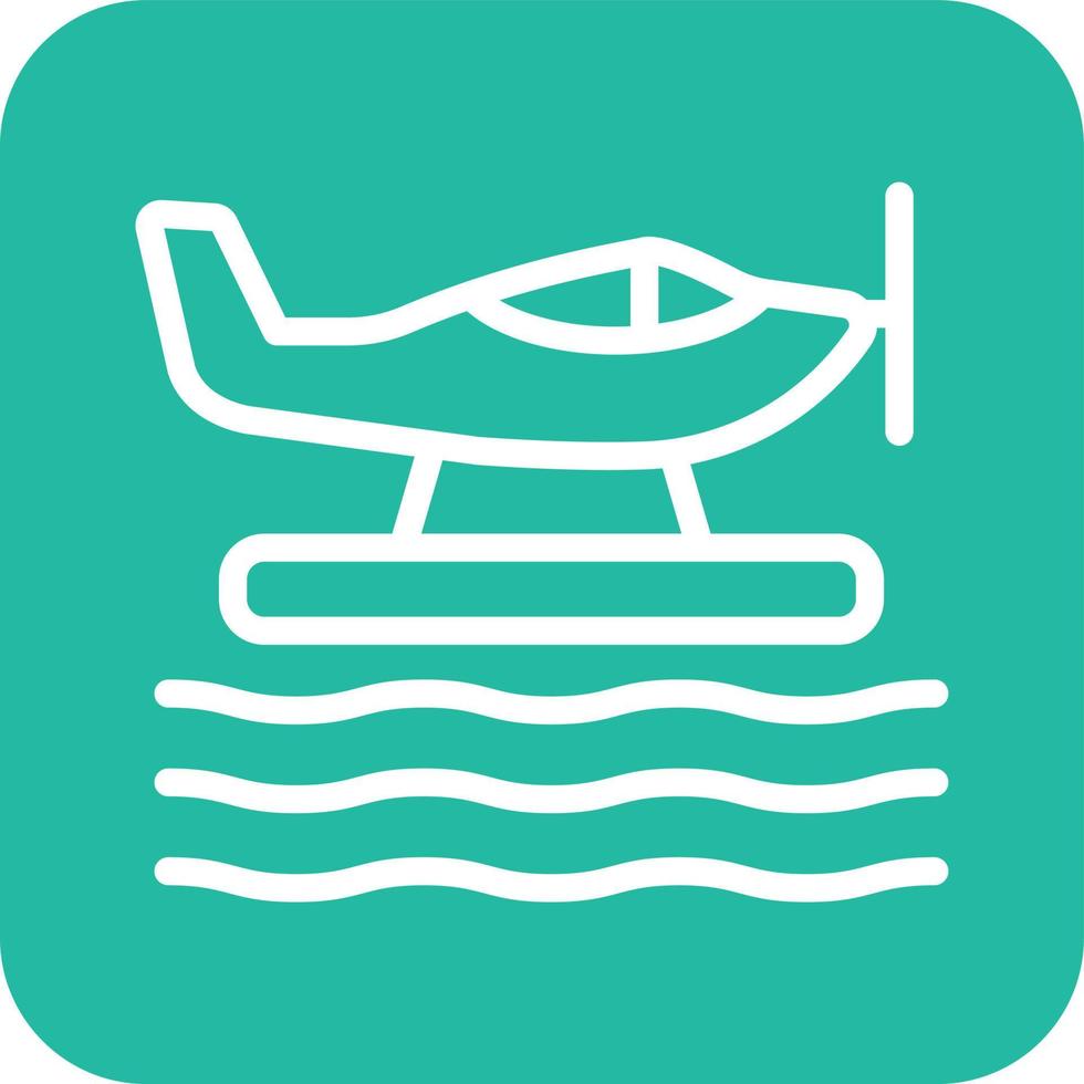 Seaplane Vector Icon Design Illustration