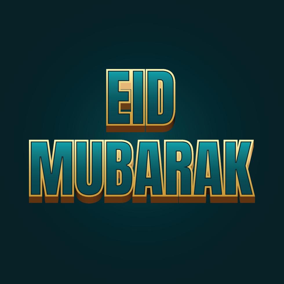 Eid Mubarak Modern Design vector
