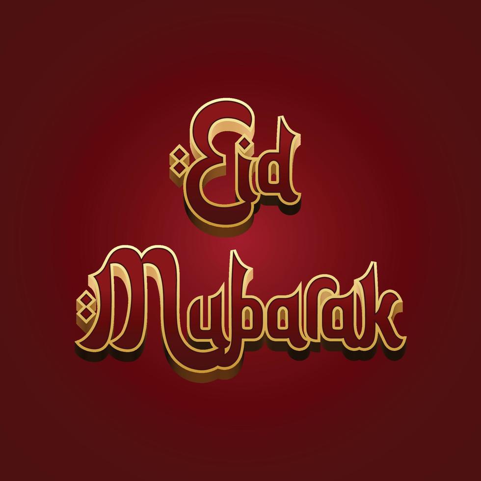 eid Mubarak moderno diseño vector