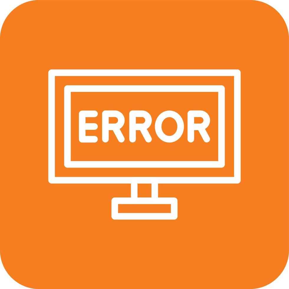 ilustración de diseño de icono de vector de error