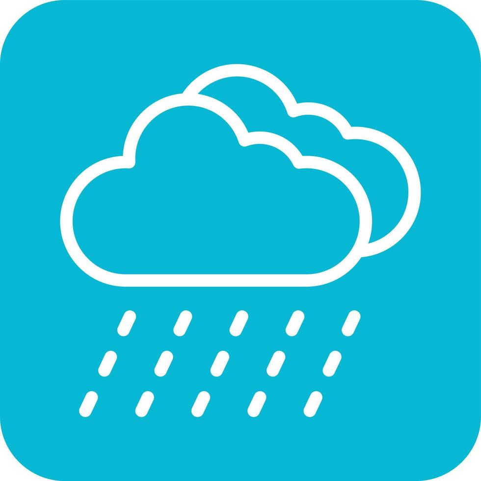 ilustración de diseño de icono de vector de lluvia