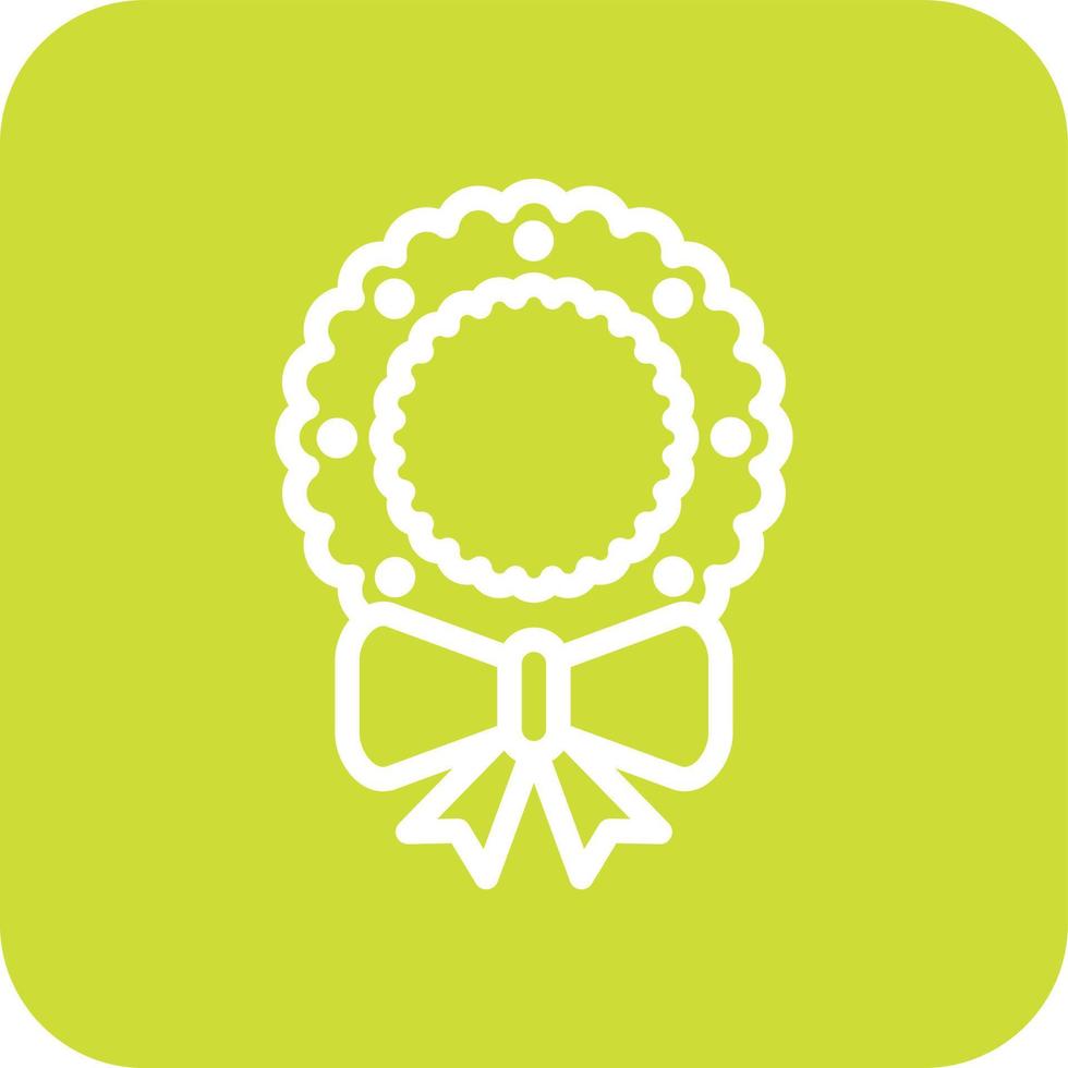 Wreath Vector Icon Design Illustration