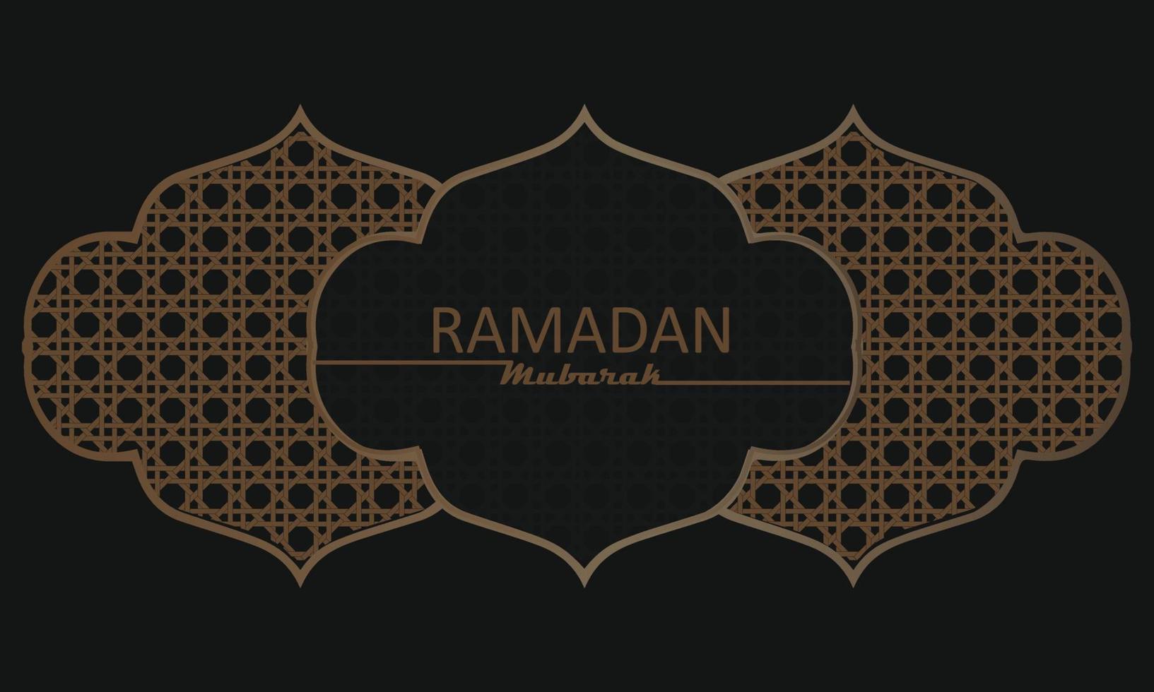 elegant welcome ramadan mubarak vector