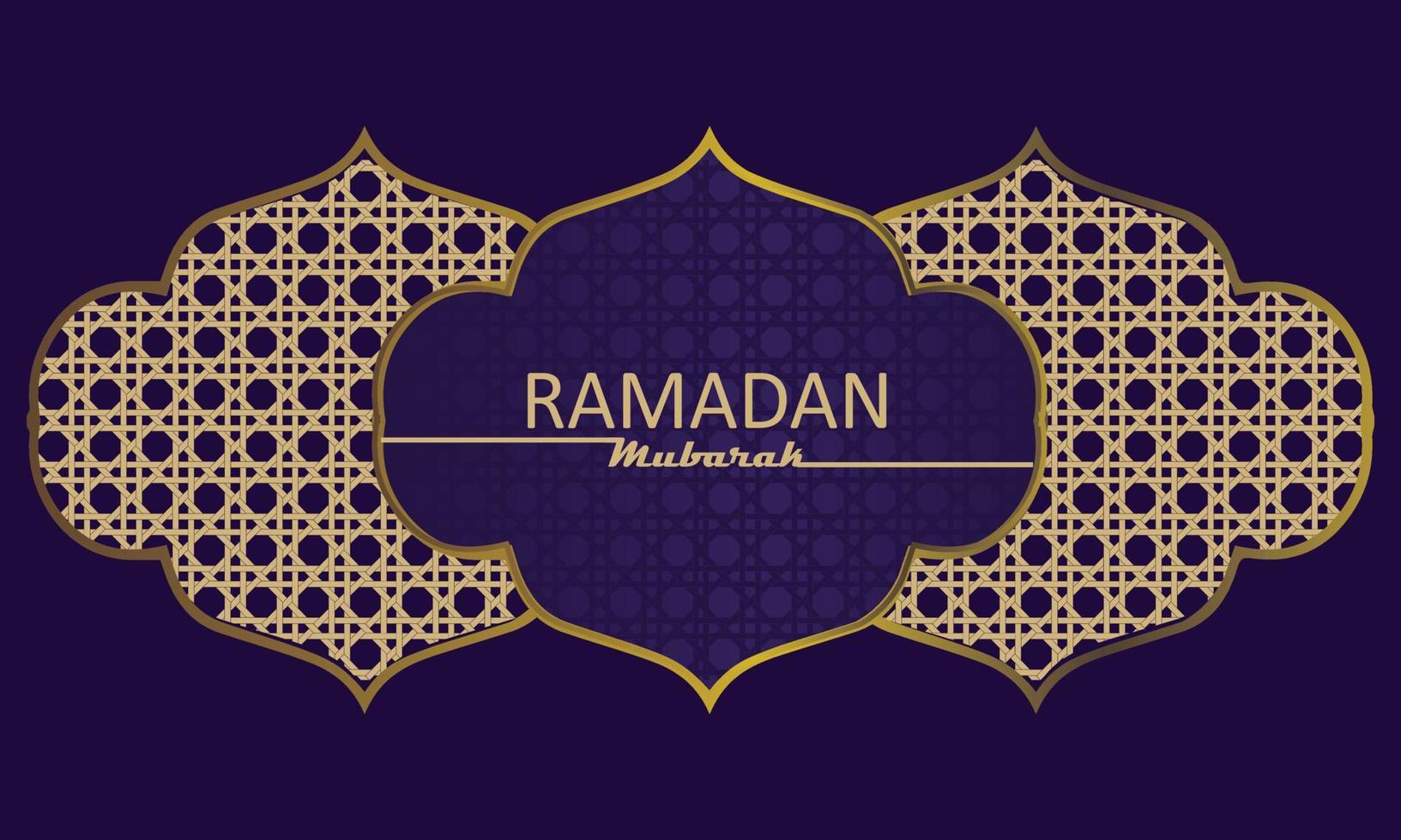 elegant welcome ramadan mubarak vector