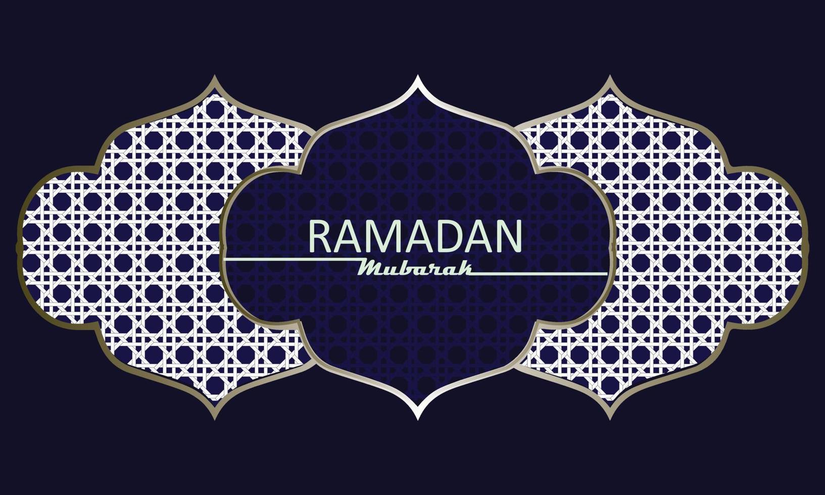 elegante Bienvenido Ramadán Mubarak vector