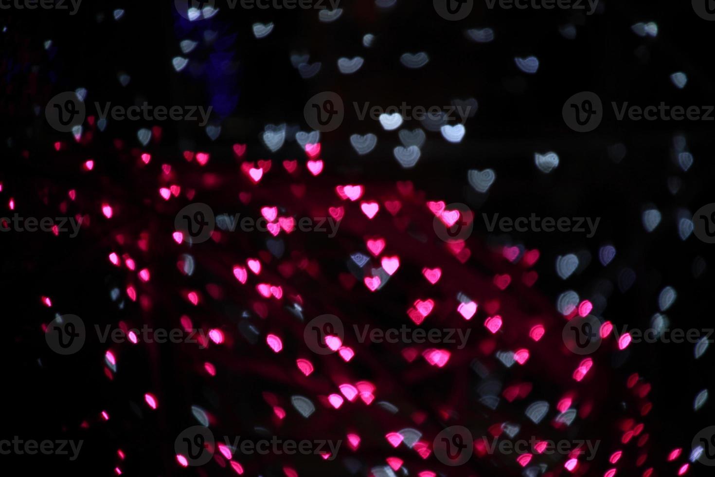 blur pink red gray hearts shape bokeh light background photo