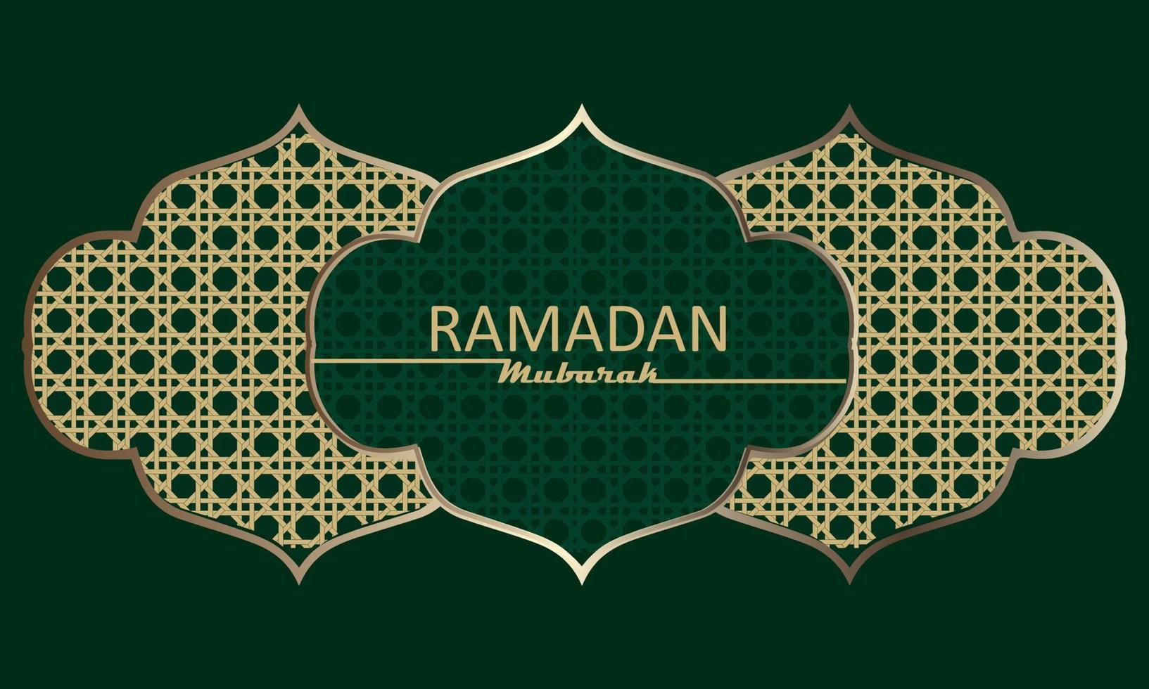 elegante Bienvenido Ramadán Mubarak vector