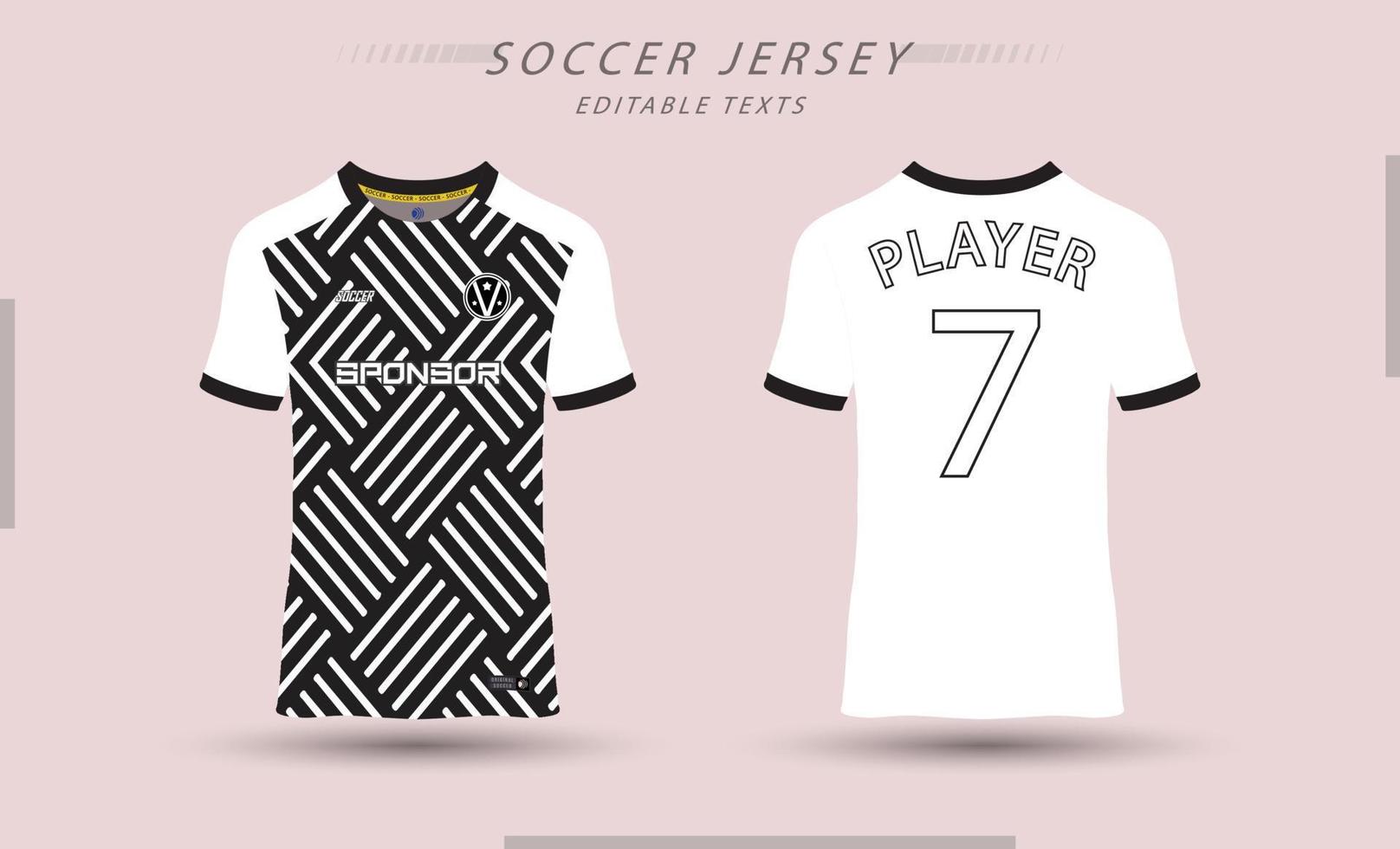 mejor vector fútbol jersey modelo deporte t camisa diseño