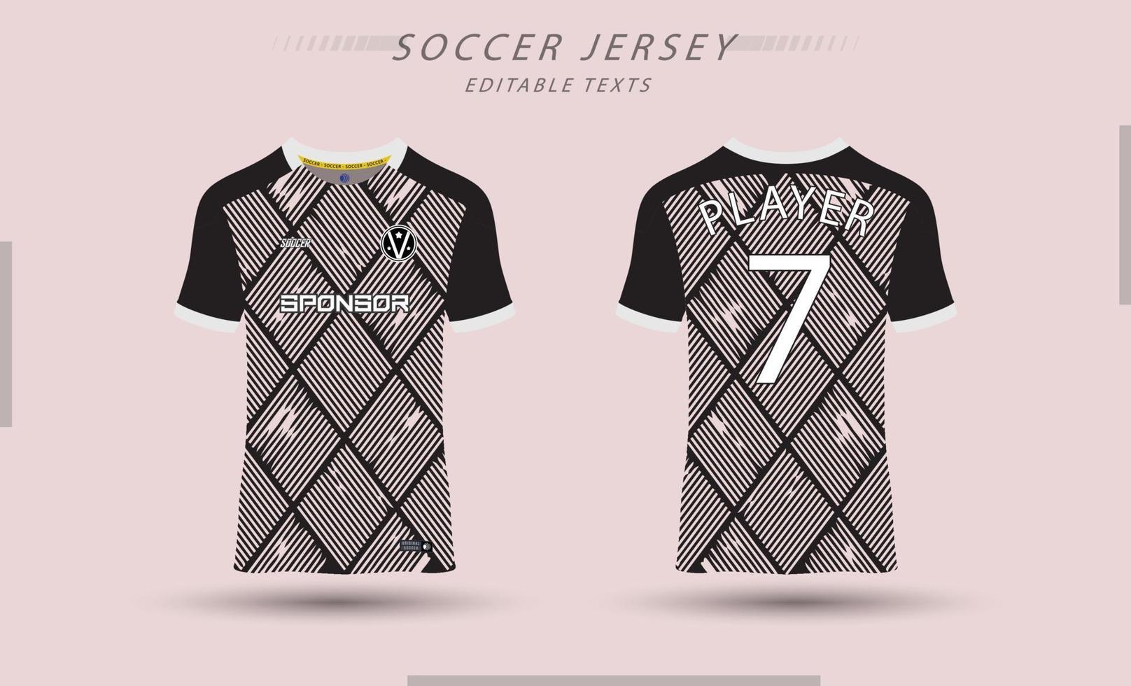 mejor vector fútbol jersey modelo deporte t camisa diseño