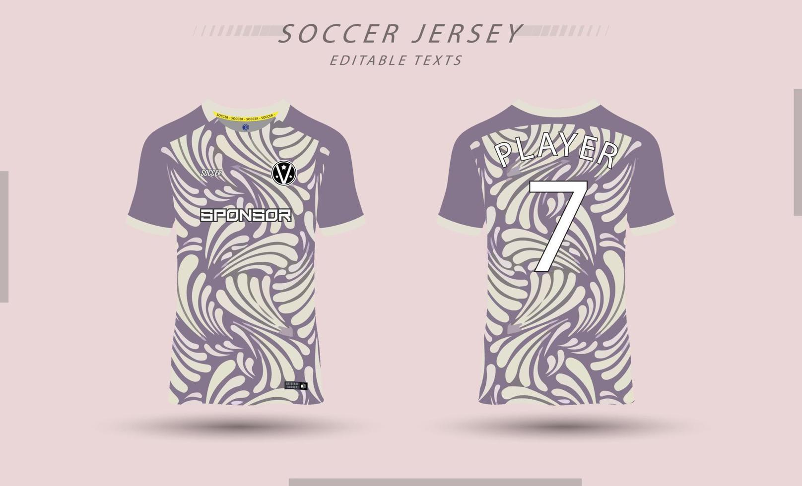 mejor vector fútbol jersey modelo deporte t camisa diseño