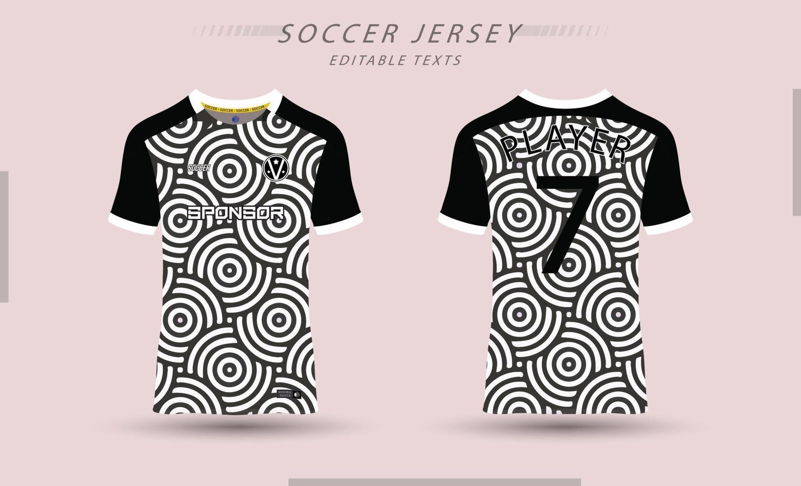 mejor vector fútbol jersey modelo deporte t camisa diseño