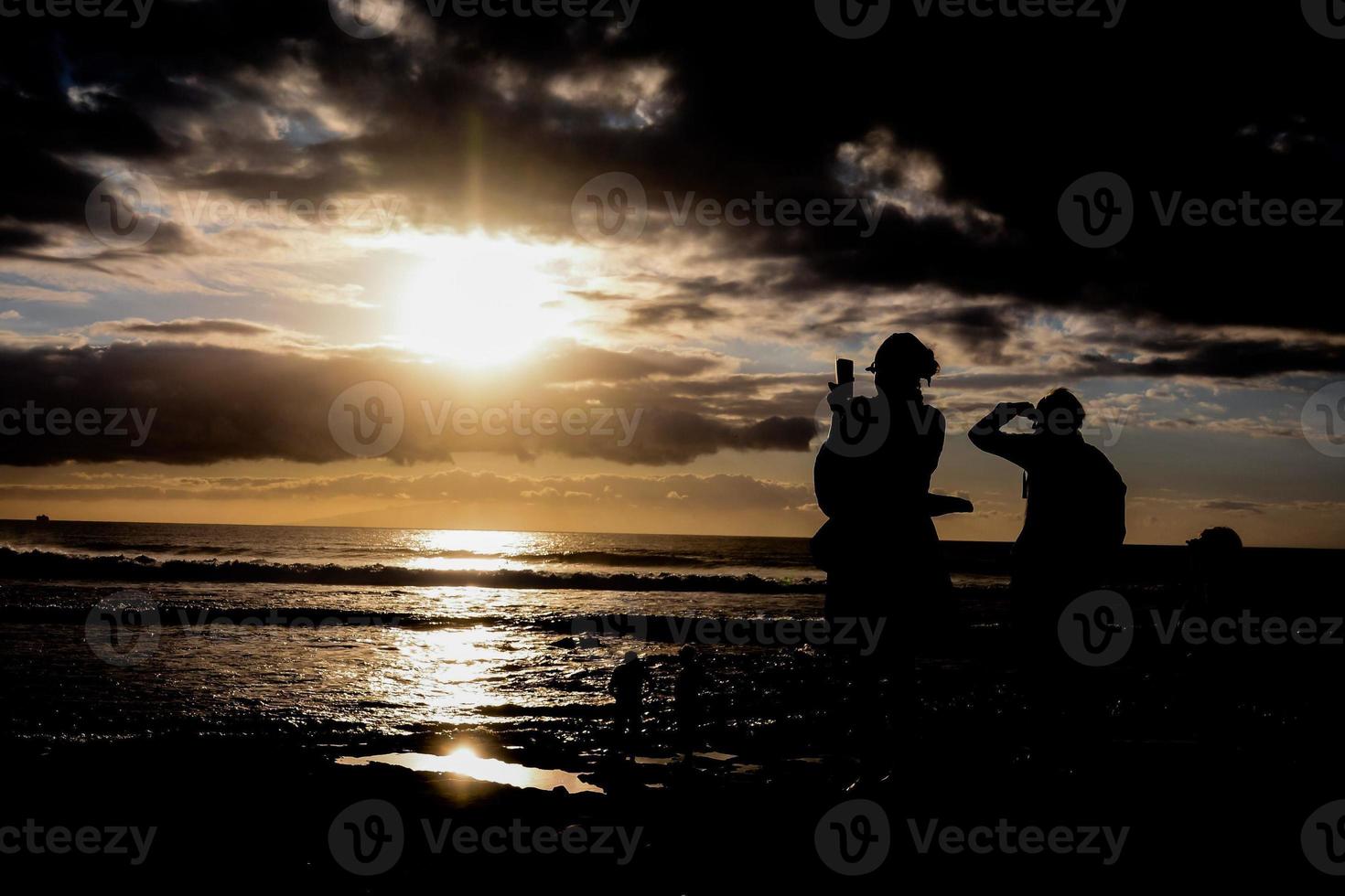 Colourful sky at sunset photo