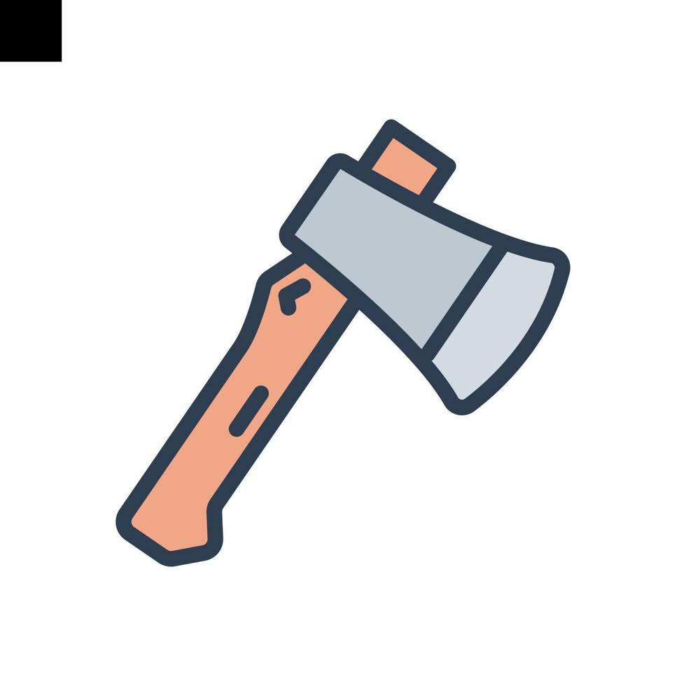axe wood logo icon vector