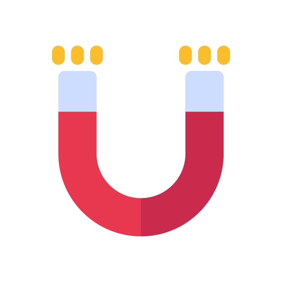 electromagnetic magnet icon vector