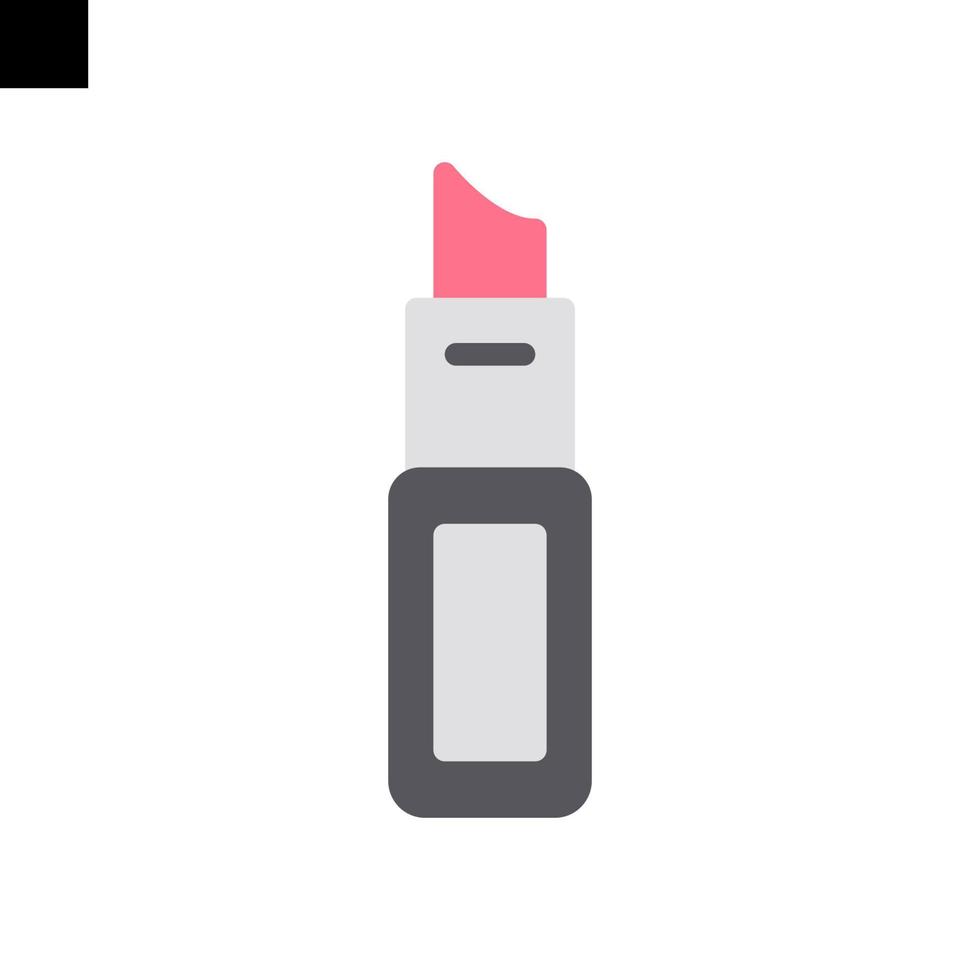 lipstick icon logo flat style vector