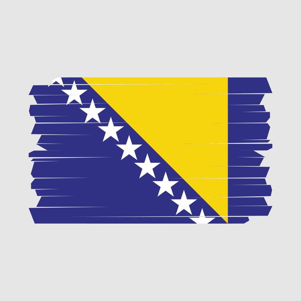 Bosnia Flag Brush vector
