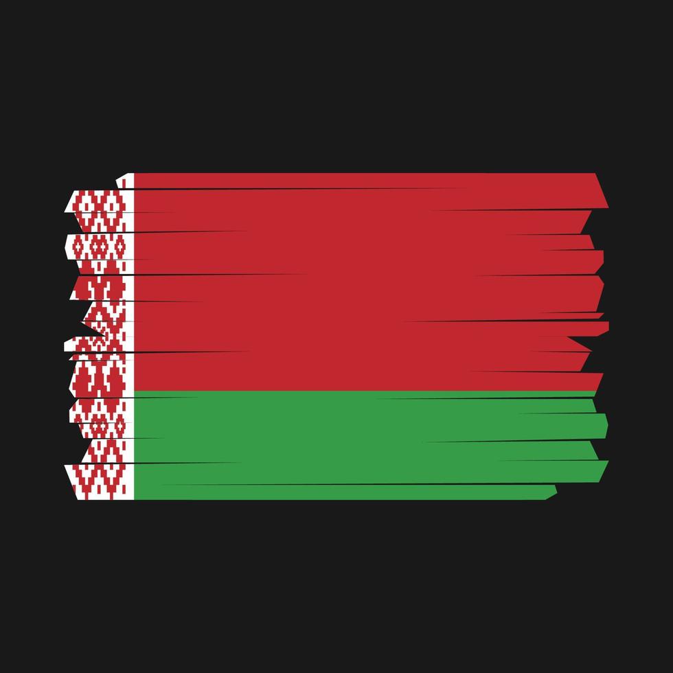 Belarus Flag Brush vector