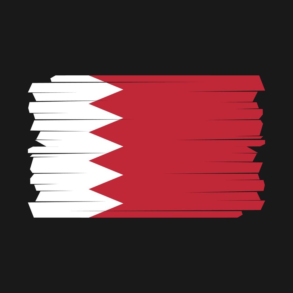 Bahrain Flag Brush vector