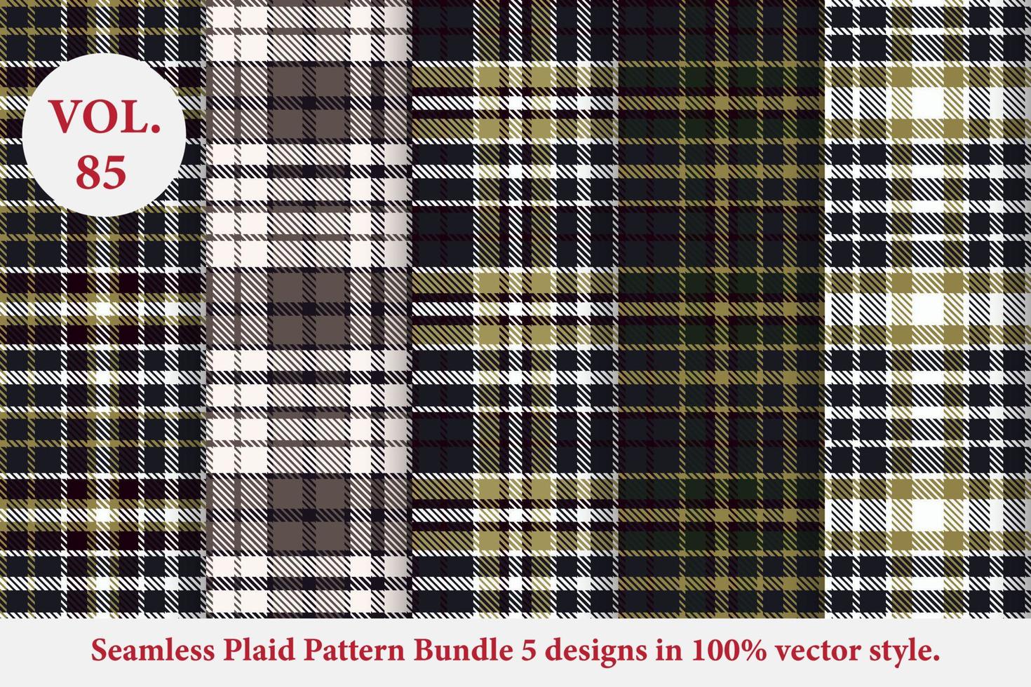 Plaid Pattern Vector, Tartan Fabric background vector