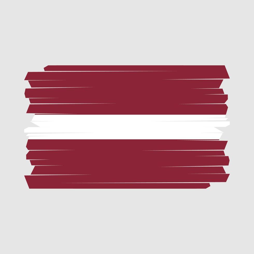 Latvia Flag Brush vector