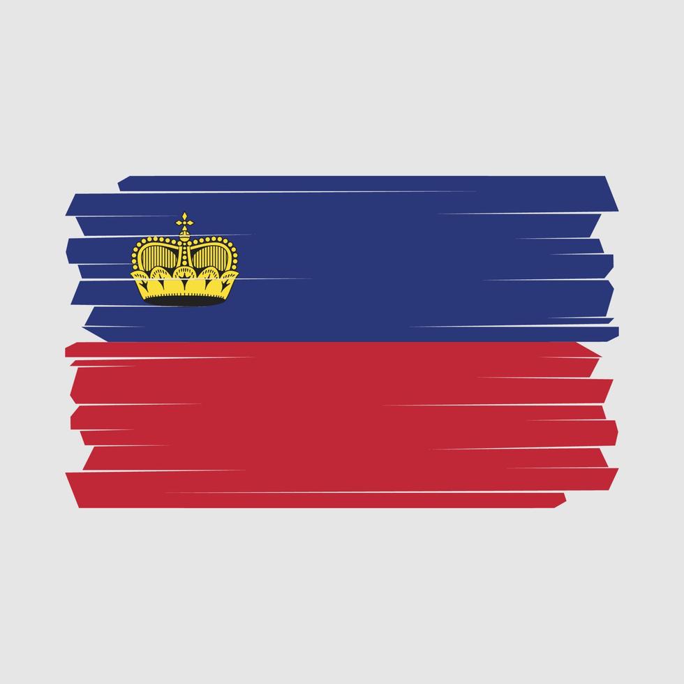 Liechtenstein Flag Brush vector