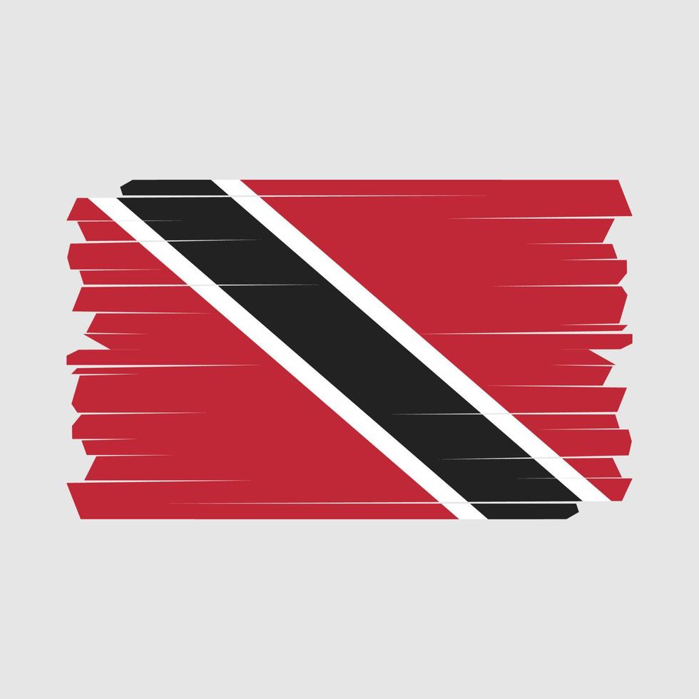 Trinidad Flag Brush vector